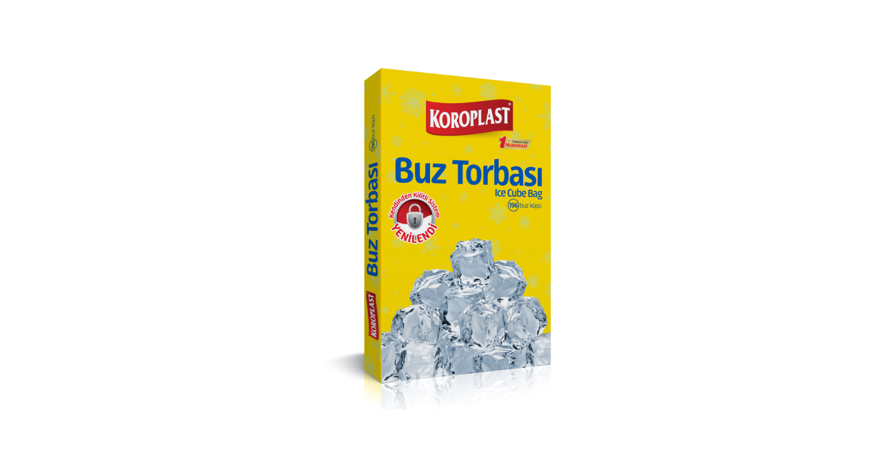 Koroplast Buz Torbası 7'li Set, Kilit Mekanizmalı Sızdırmaz Buz Küpü Torbası, 196 Buz Kapasiteli Kilitli Gıda Sıvı Saklama Poşeti