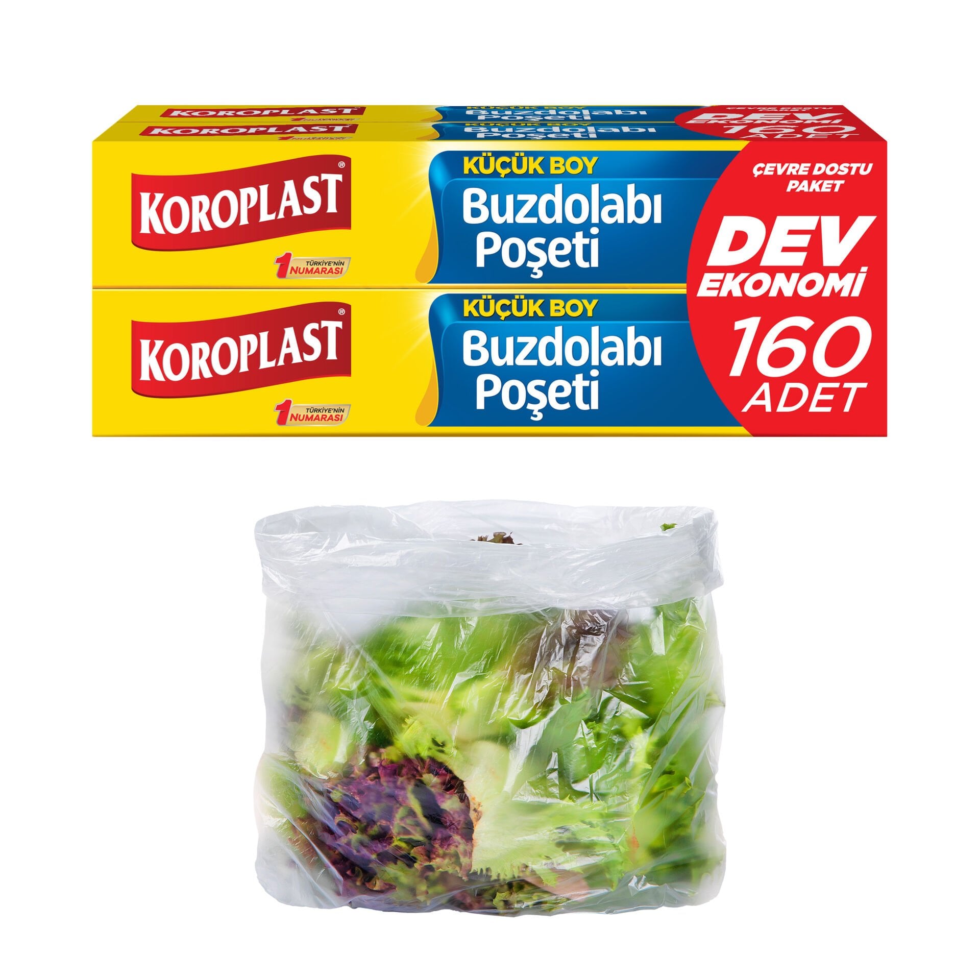 Koroplast Küçük Boy Buzdolabı Poşeti Dev Paket 160 Adet