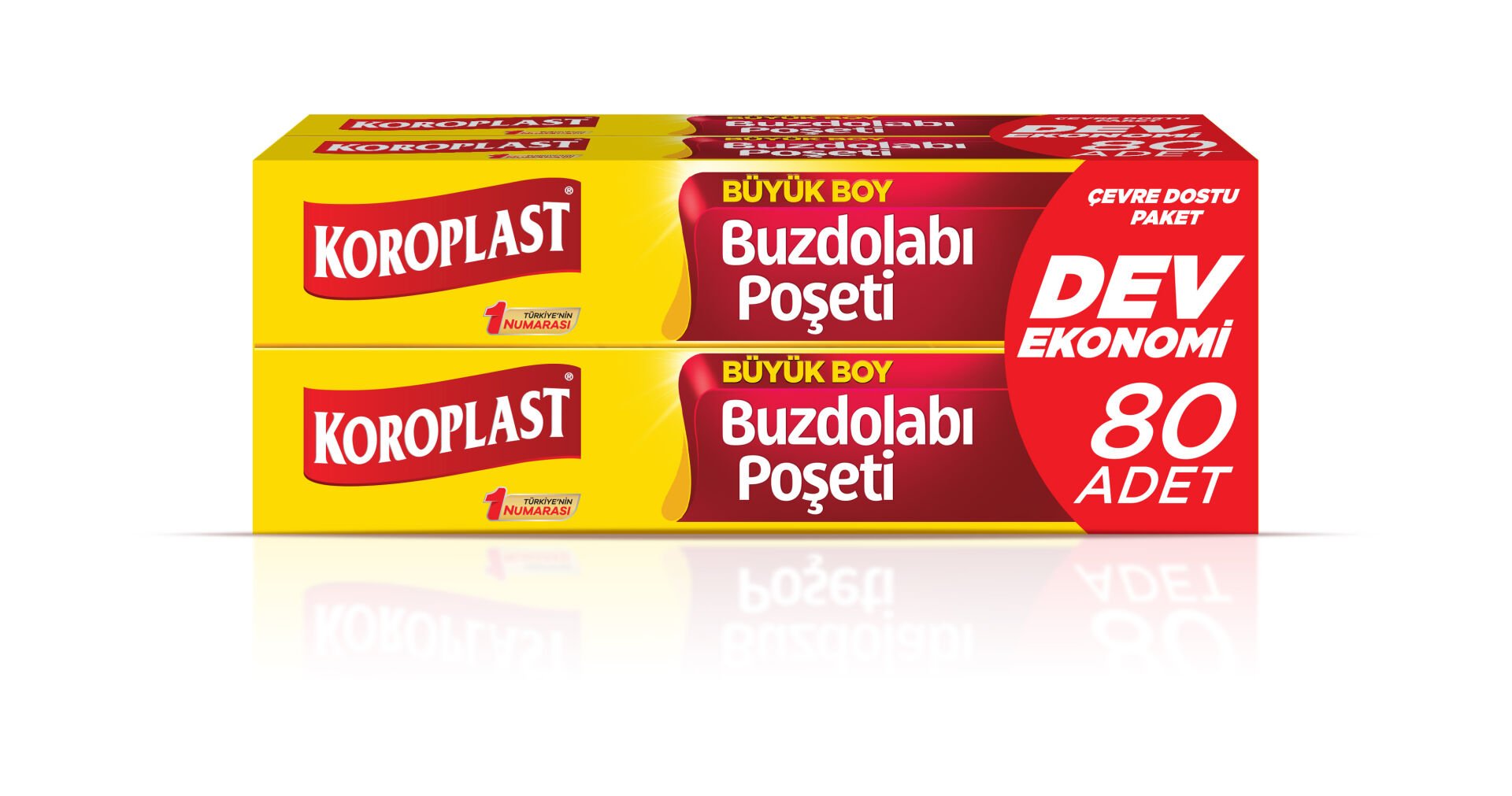 Koroplast Büyük Boy Buzdolabı Poşeti Dev Paket 80 Adet