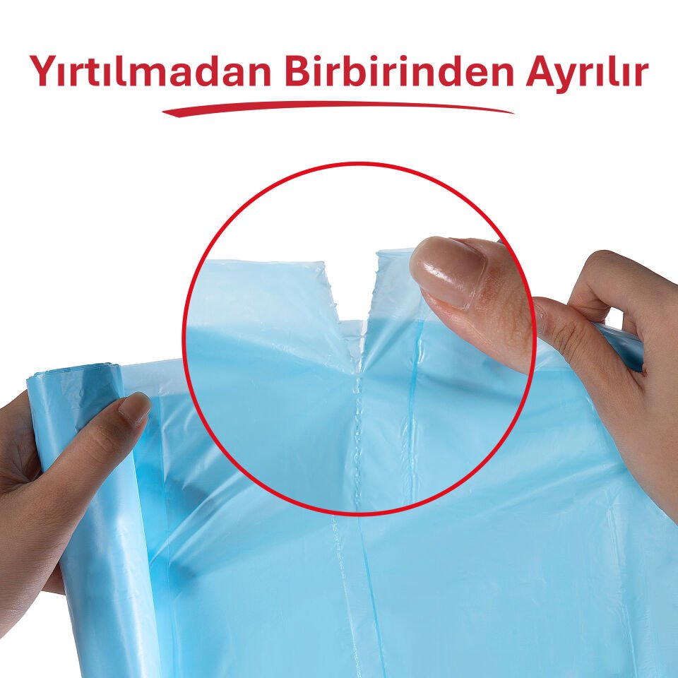 Koroplast Orta Çöp Poşeti 15'li, Güçlü Sızdırmaz & Yırtılmaz Dayanıklı Orta Boy Çöp Torbası, Ev-Mutfak, İşyeri için Çöp Poşeti