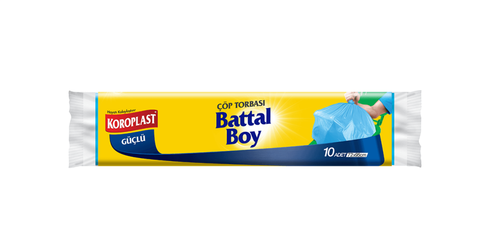 Koroplast Güçlü Battal Boy Çöp Torbası 10 Adet