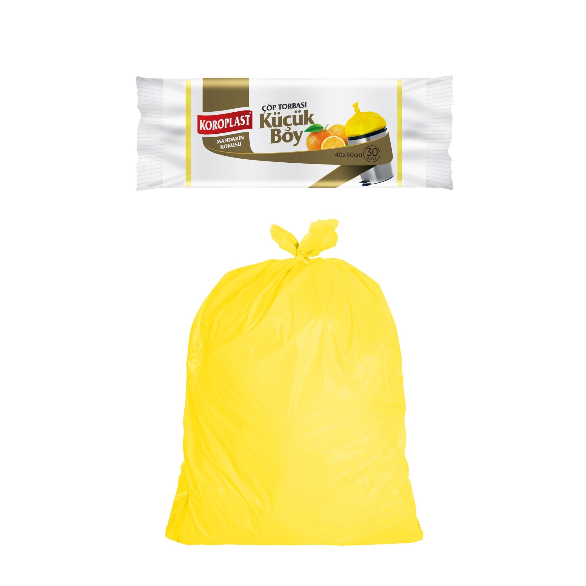 Koroplast Mandarin Kokulu Küçük Boy Çöp Torbası 30 Adet