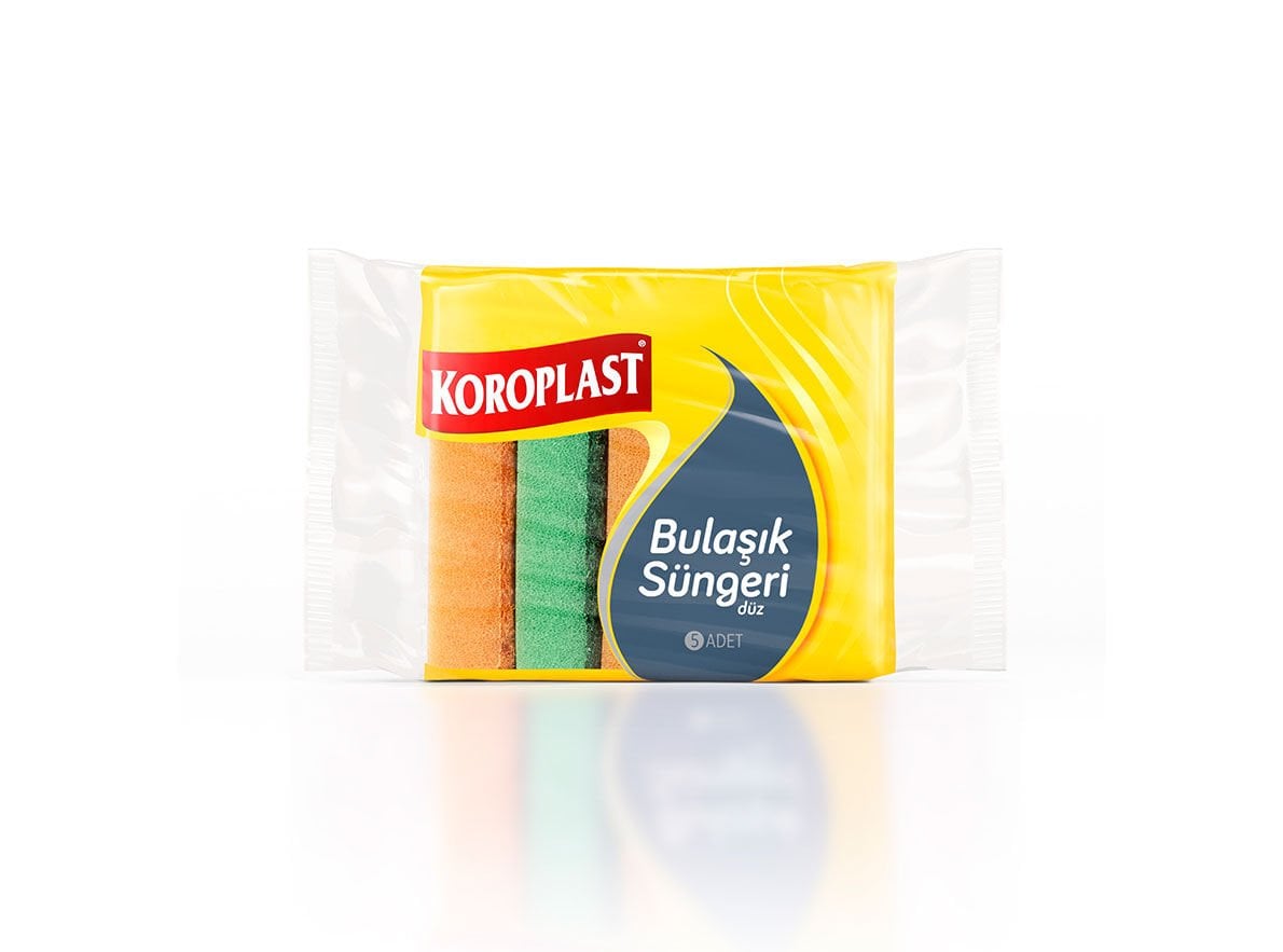 Koroplast Düz Bulaşık Süngeri 5'li
