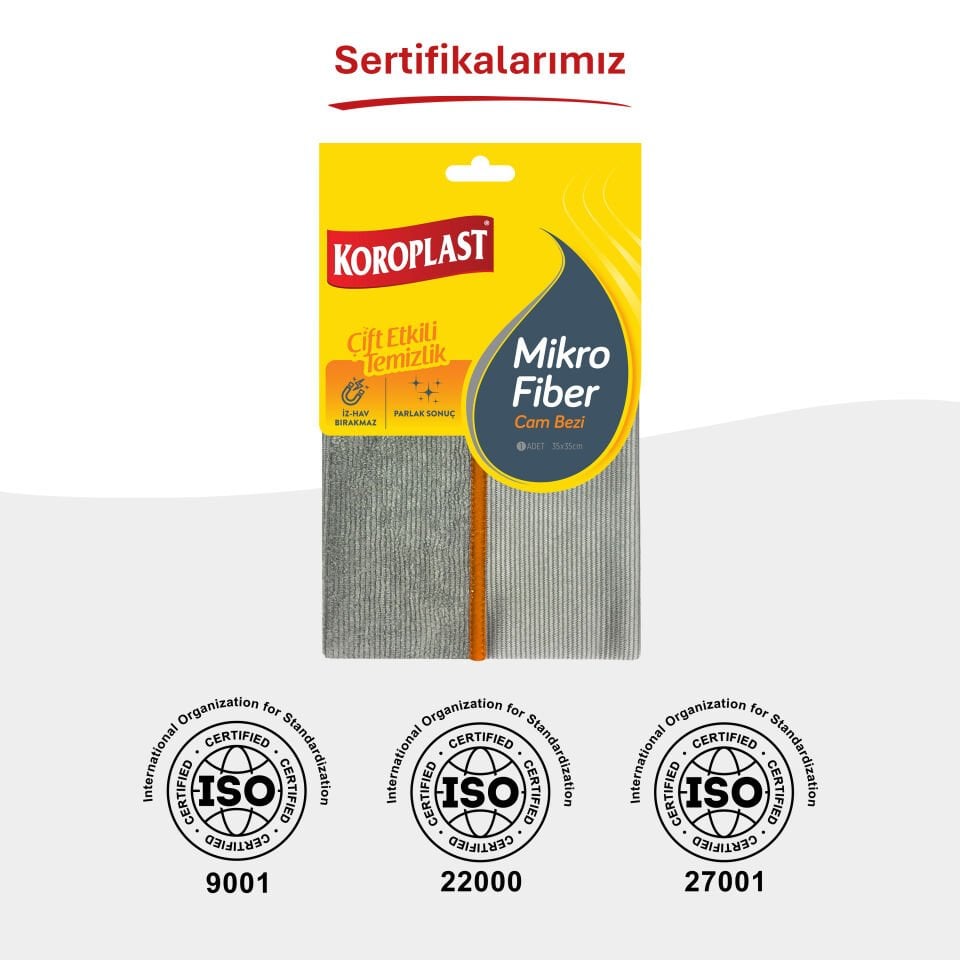 Koroplast Mikrofiber Cam Bezi 1 Adet