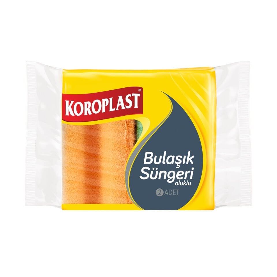 Oluklu Bulaşık Süngeri 2li