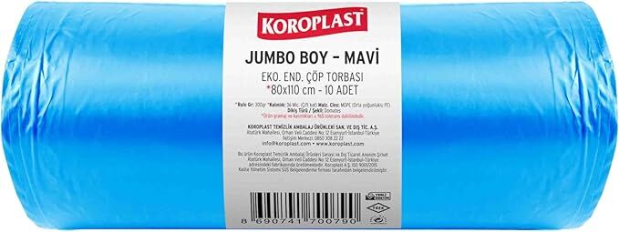 Ağır Sanayi Mavi Jumbo Çöp Torbası