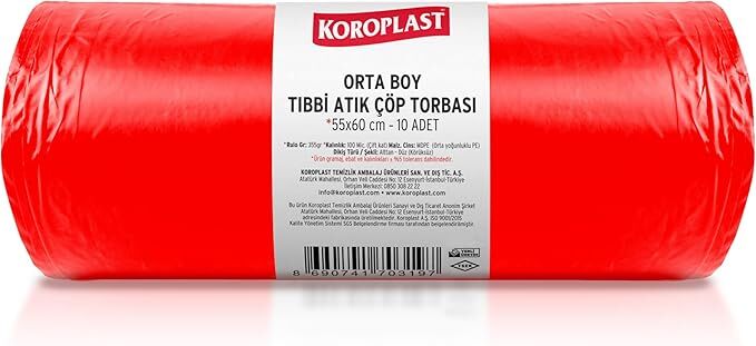 Tıbbi Atık Orta Boy Çöp Torbası